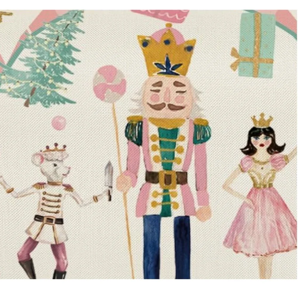 Nutcracker Table Runner Christmas Decor Holiday Decoration Decorative Cloth 90